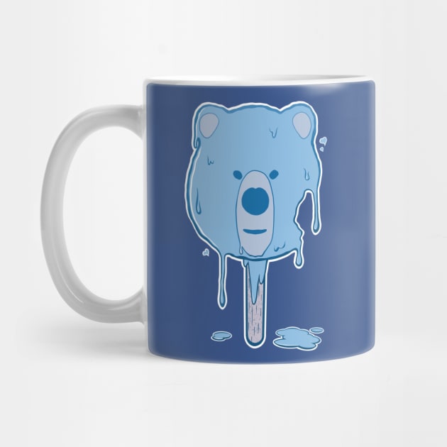 Blue Melting Bear Ice Cream by ArtDiggs